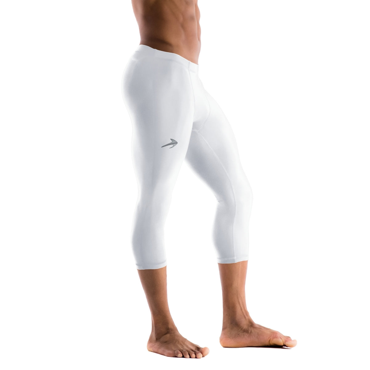 Men's Compression Legging - White – Bodybrics