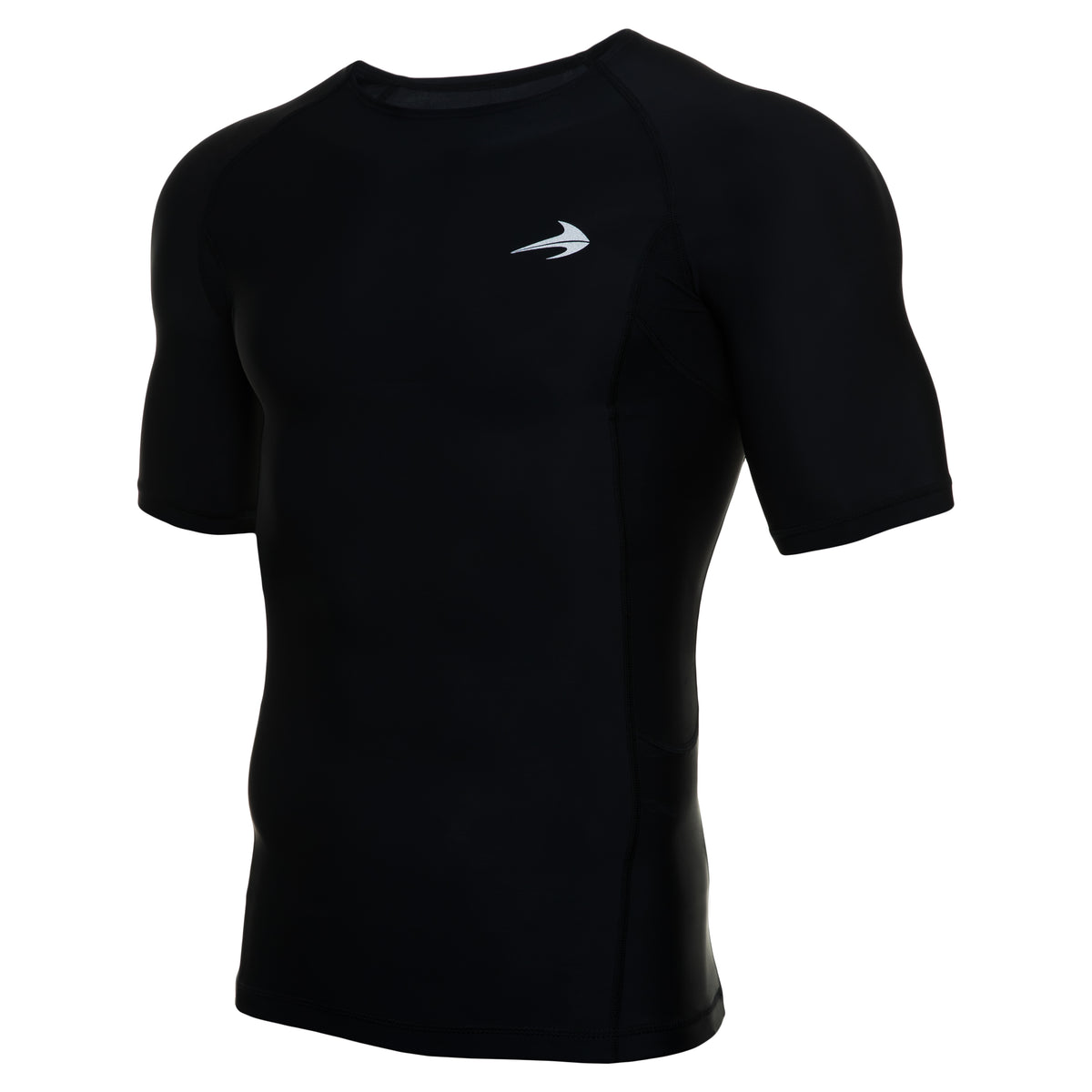 Men's Short Sleeve Workout Slim Fit T-Shirts - Black