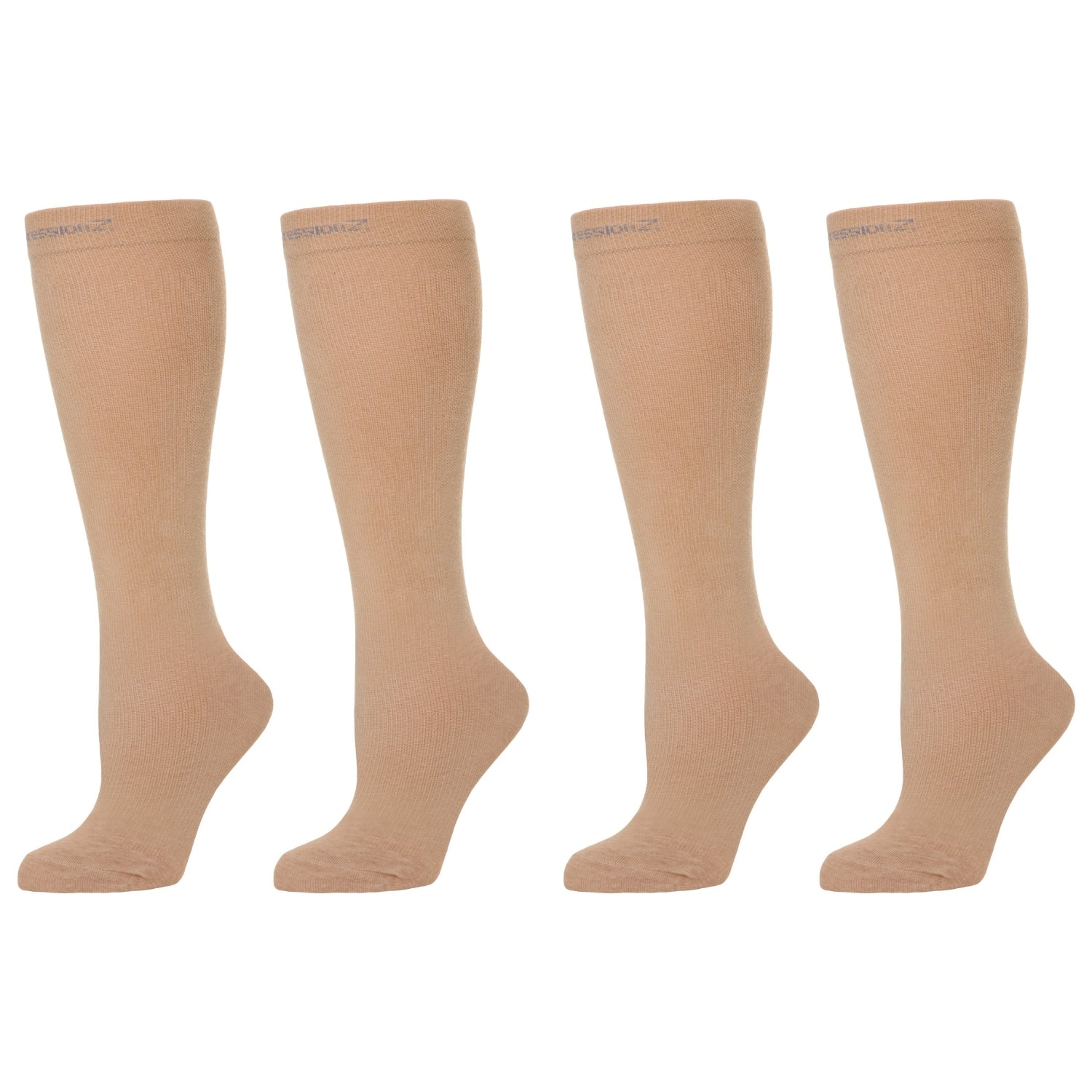 Compression Socks (20-30 mmHg) - Nude 2 Pack