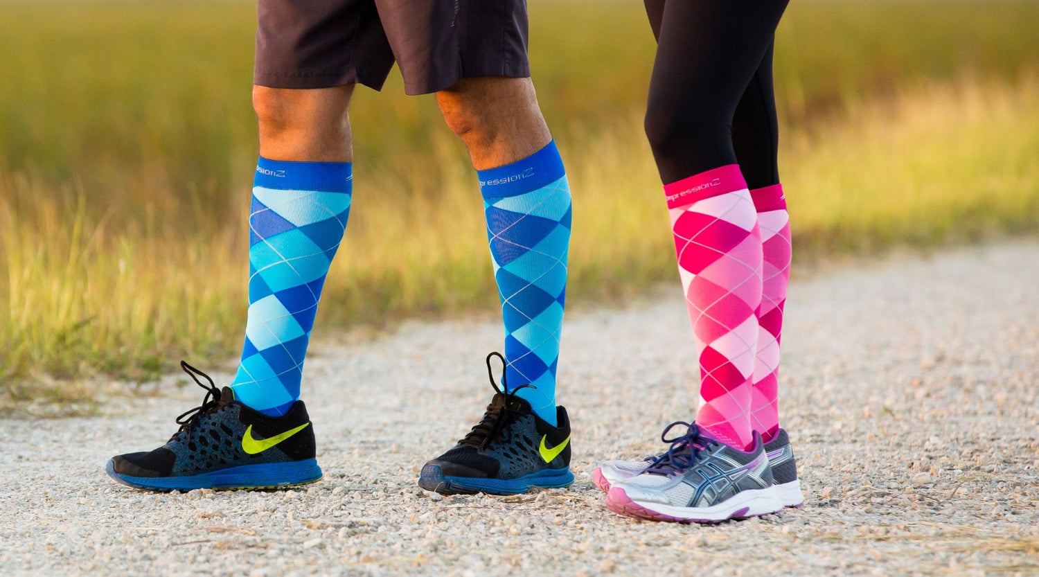 Compression Socks (20-30mmhg) - Argyle
