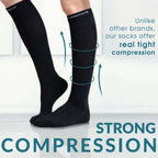 CompressionZ Compression Socks For Men & Women - 30 40 mmHG Graduated Medical Compression Wide Calf - Travel, Edema - Swelling in Feet & Legs
