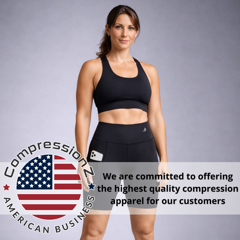 Women's Biker Shorts - 10" Black