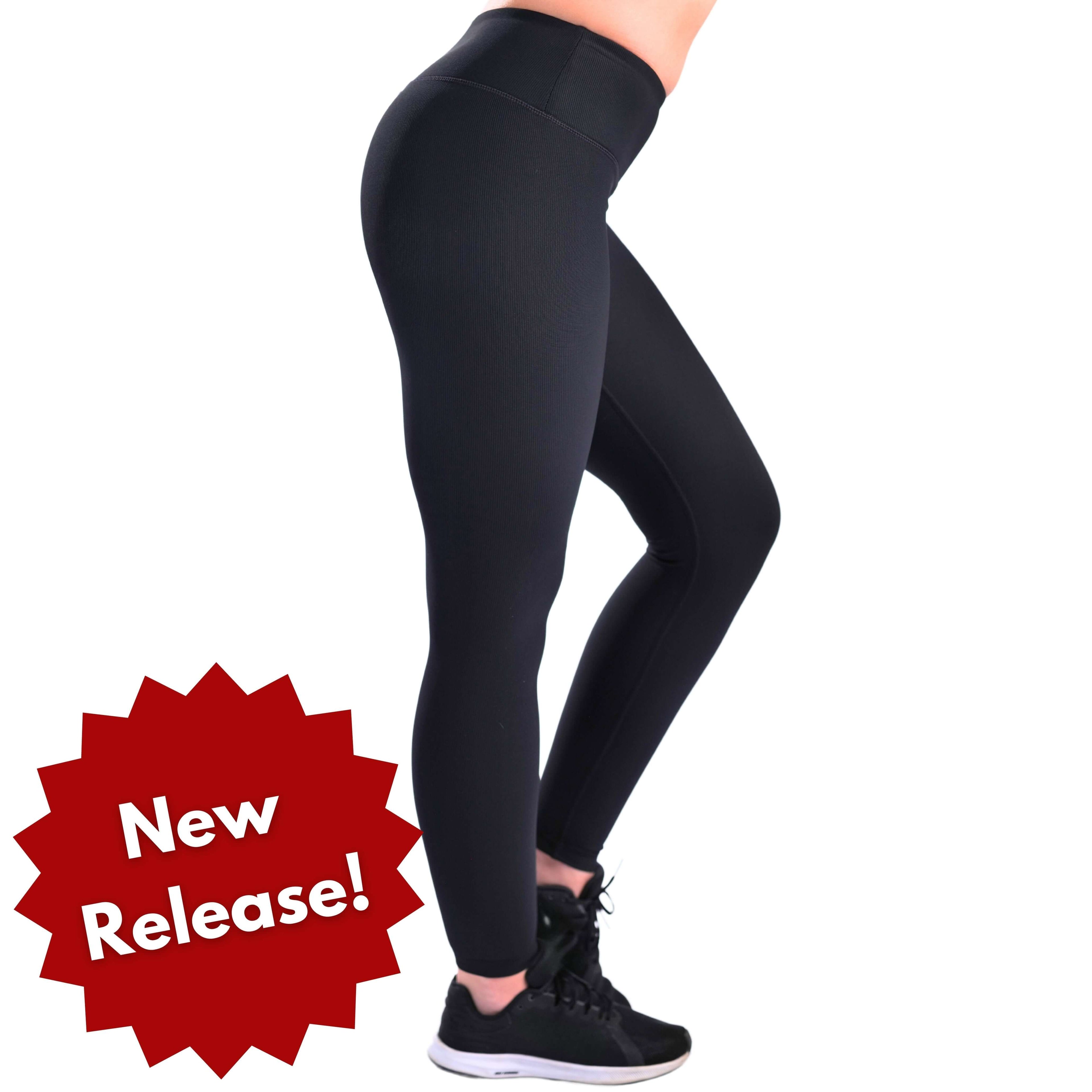 Women's compression Ribbed leggings for faster recovery, superior muscle support, and improved circulation. Wicking, breathable, anti-itch material.
