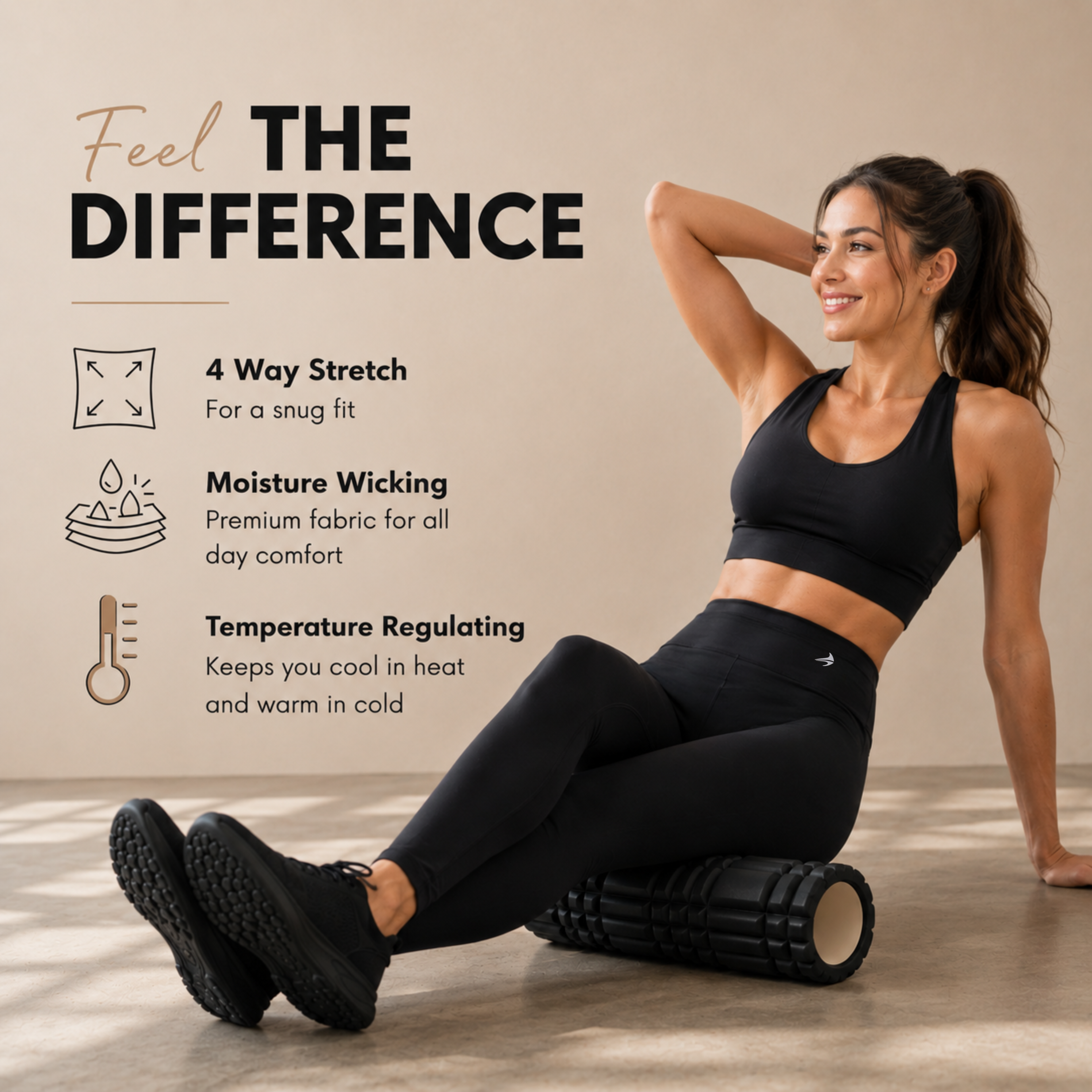 Women's Compression Leggings - Navy