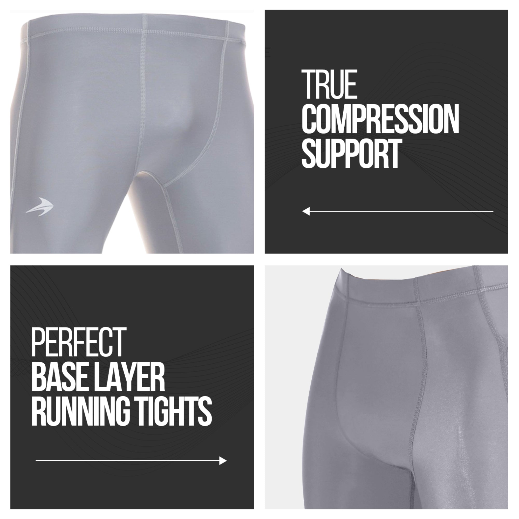 Men's Compression Pants - Dark Gray