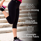 Women's Compression Capris - Carbon Gray