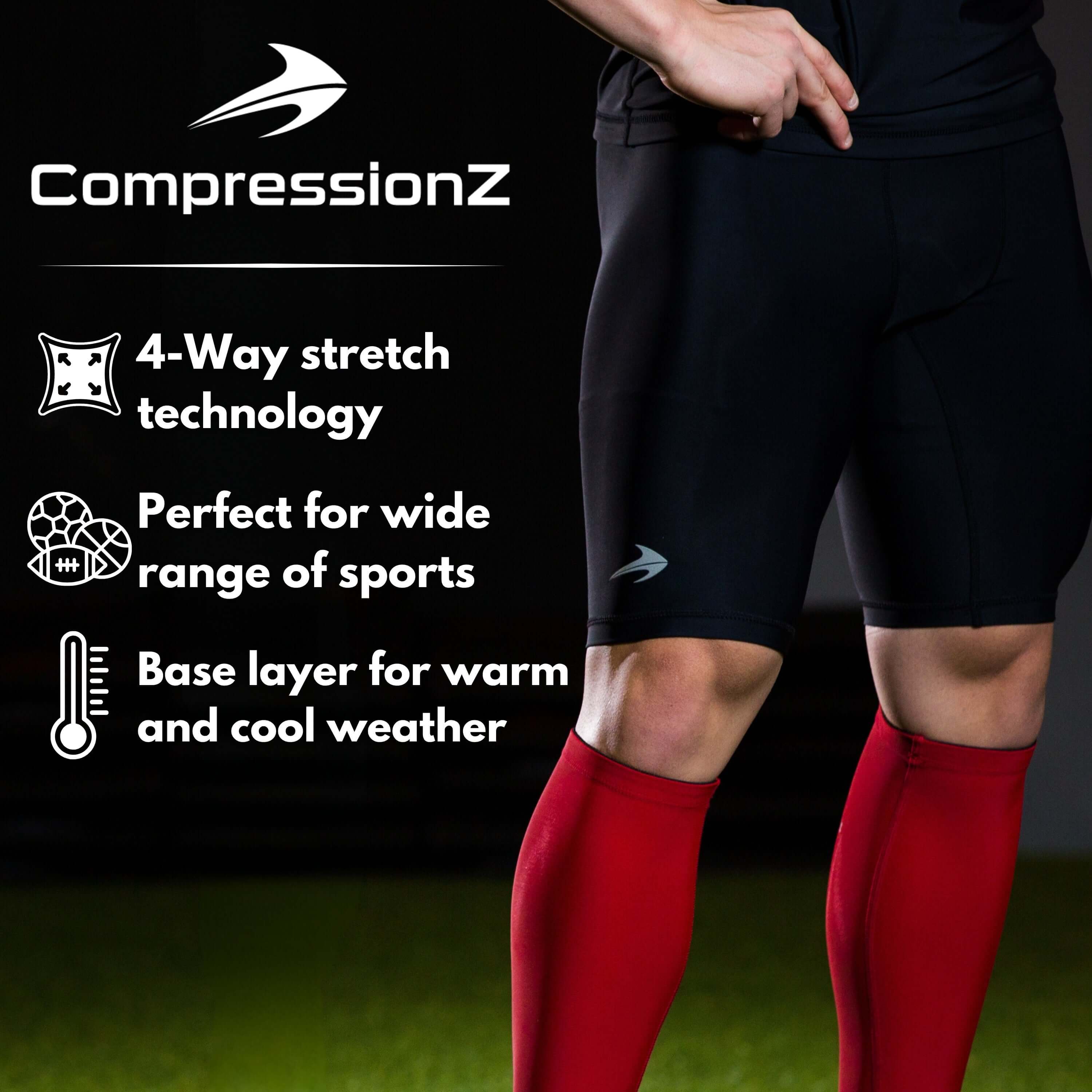 Compression Shorts Men for Biking, Running, Versatile Base Layer, Breathable 4-Way Stretch, Engineered for Athletes, Superior Quality & Fit