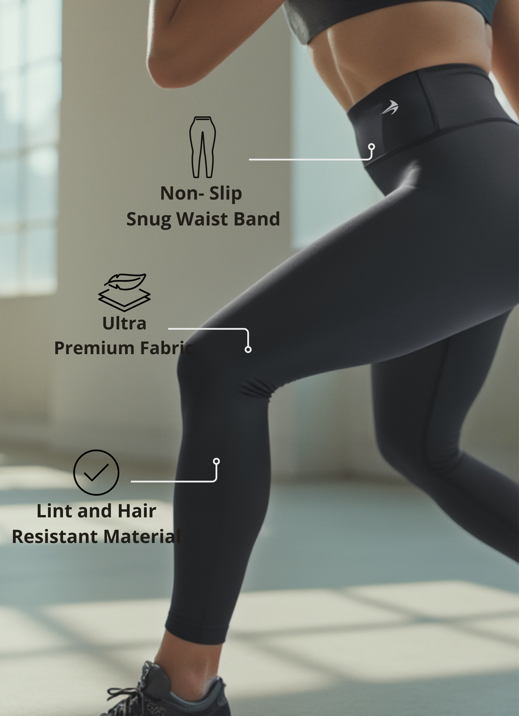 Women's Compression Leggings - Indigo