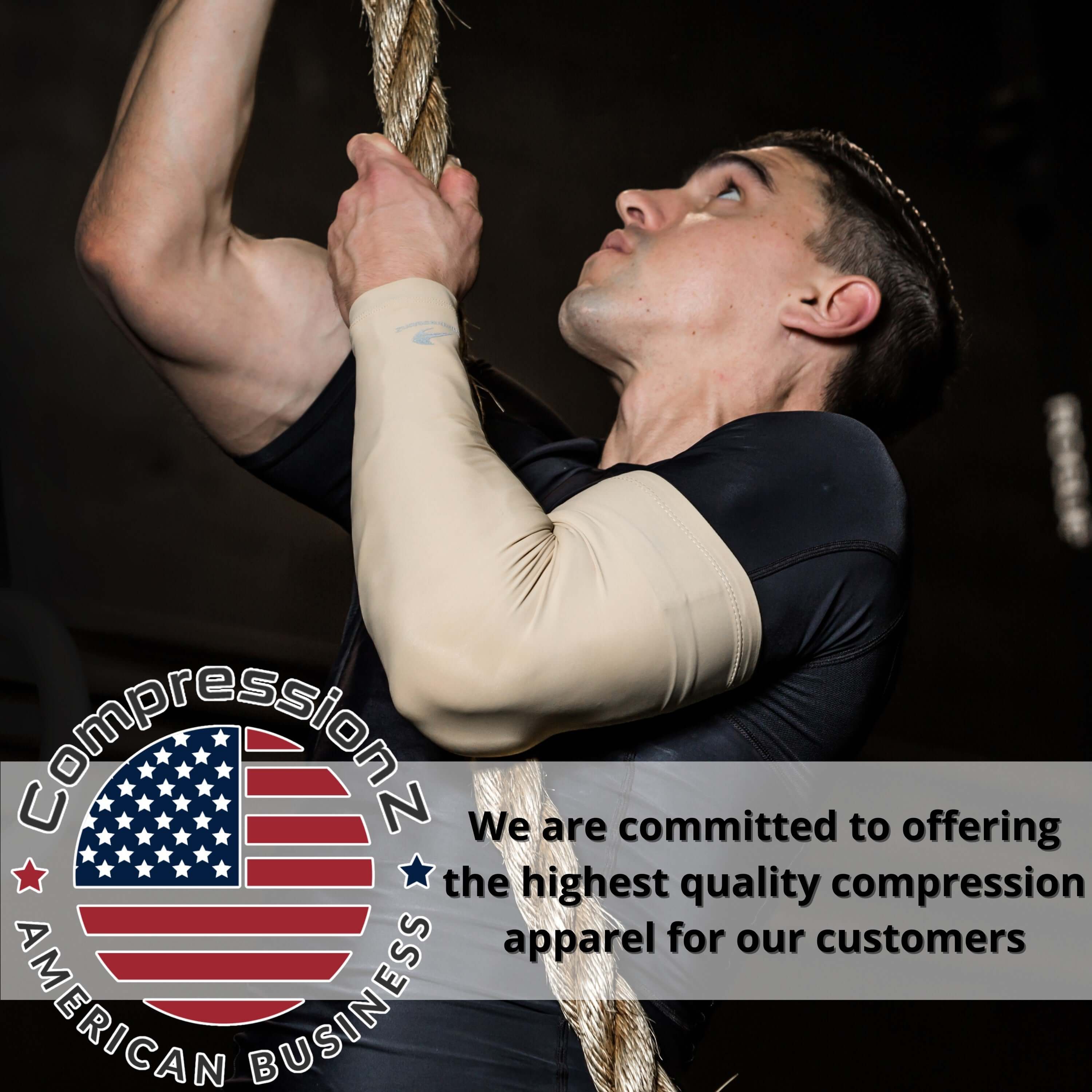 CompressionZ Compression Arm Sleeves, 50+ UV Sun Protection, Pain Relief and Muscle Support, Athletic Sport Compression, Breathable and Lightweight Design