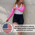CompressionZ Compression Arm Sleeves, 50+ UV Sun Protection, Pain Relief and Muscle Support, Athletic Sport Compression, Breathable and Lightweight Design