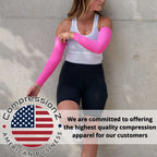 CompressionZ Compression Arm Sleeves, 50+ UV Sun Protection, Pain Relief and Muscle Support, Athletic Sport Compression, Breathable and Lightweight Design