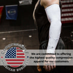 CompressionZ Compression Arm Sleeves, 50+ UV Sun Protection, Pain Relief and Muscle Support, Athletic Sport Compression, Breathable and Lightweight Design