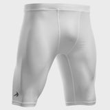 Men's 9" Compression Shorts - White