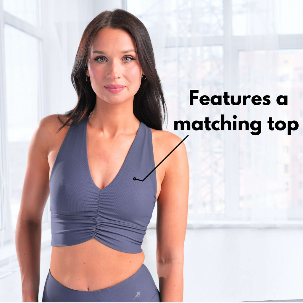 Women's compression Ribbed leggings for faster recovery, superior muscle support, and improved circulation. Wicking, breathable, anti-itch material.