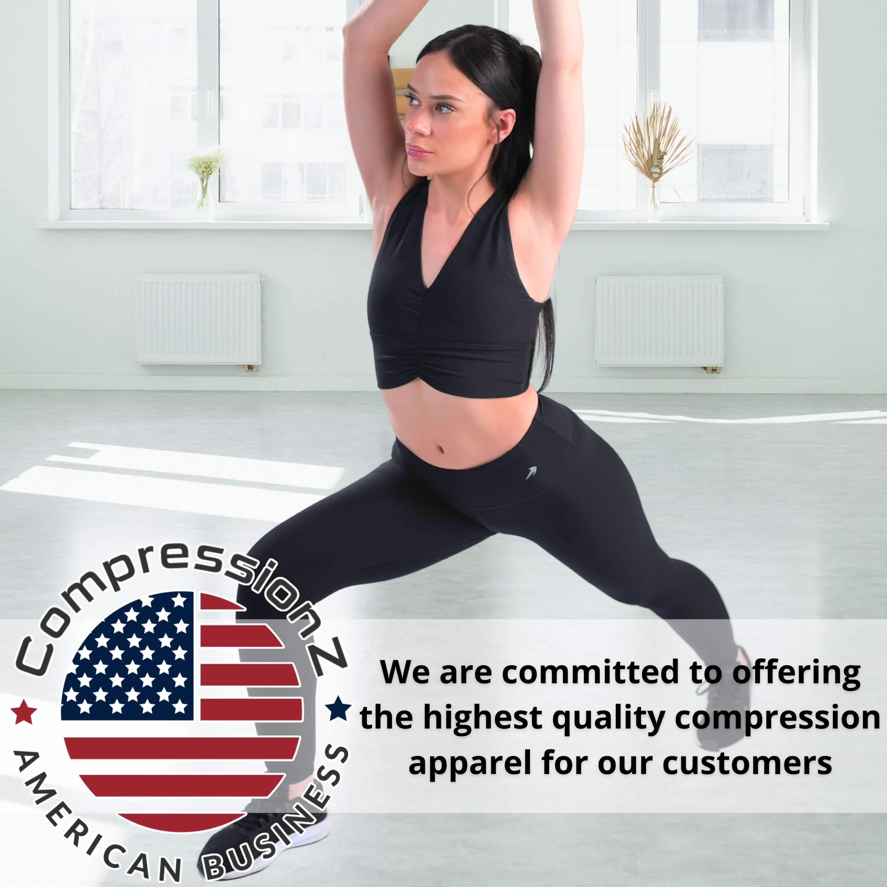 Women's compression Ribbed leggings for faster recovery, superior muscle support, and improved circulation. Wicking, breathable, anti-itch material.