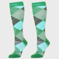 Compression Socks (20-30 mmHg) - Argyle Green