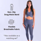 Women's compression Ribbed leggings for faster recovery, superior muscle support, and improved circulation. Wicking, breathable, anti-itch material.