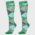 Compression Socks (30-40 mmHg) - Argyle Green