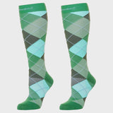 Compression Socks (30-40 mmHg) - Argyle Green