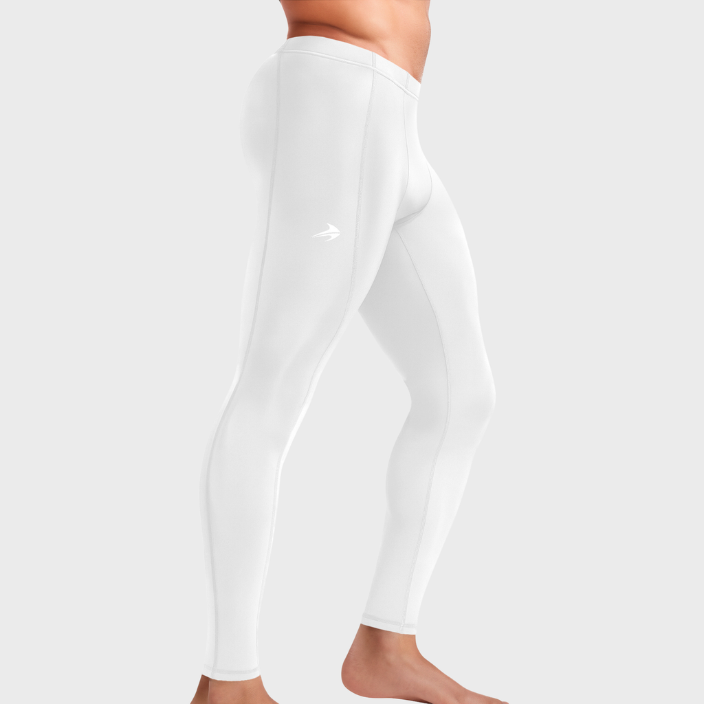 Men's Compression Pants - White