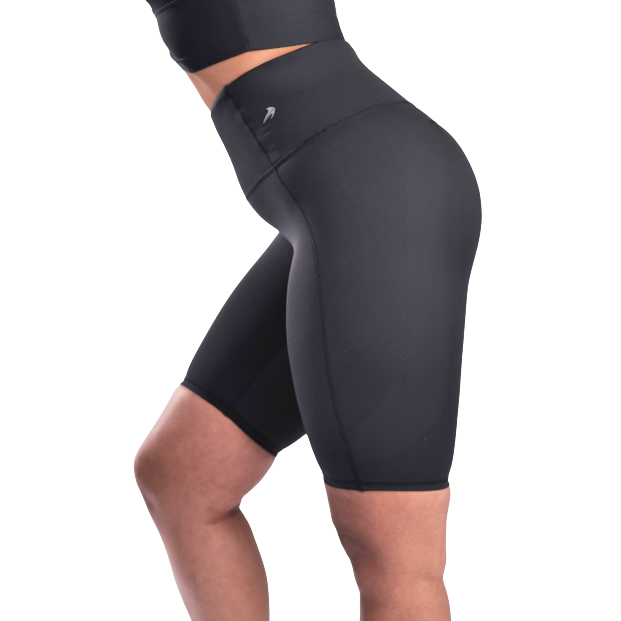 Women's Biker Shorts - 10" Black
