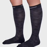 Compression Socks (20-30 mmHg) - Checkered Black