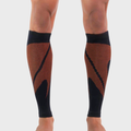 Compression Calf Sleeves (20-30mmHg) - Black Orange
