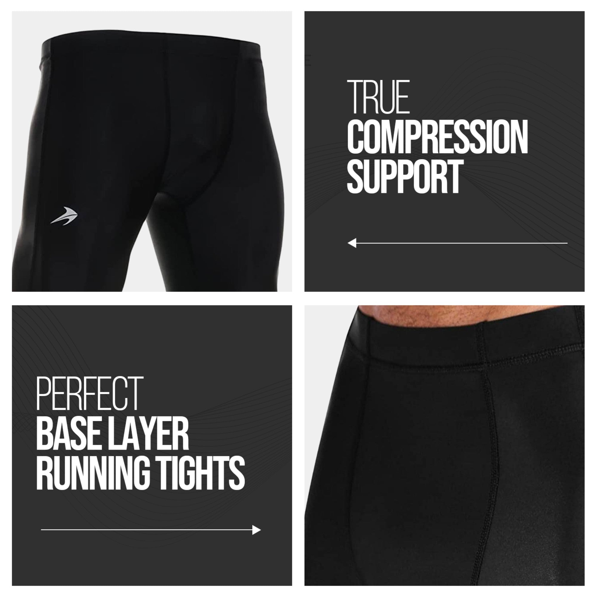 Men's Compression Pants - Black