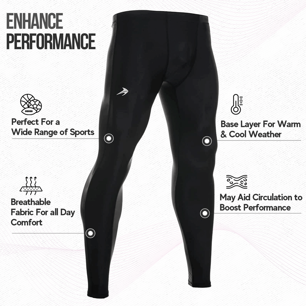 Compression Pants Men for Workout, Optimal Base Layer, Breathable Fabric:, High-Performance Support Running Tights Leggings