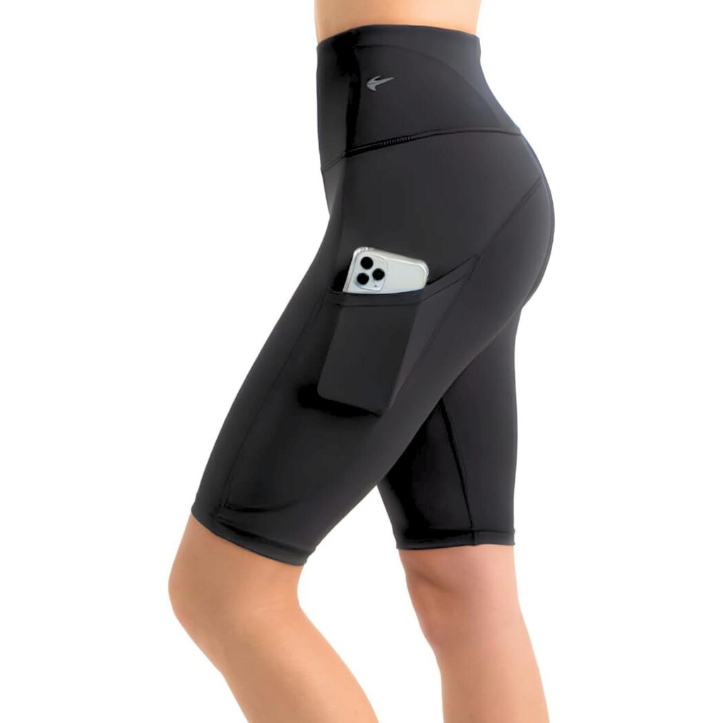 Women's Biker Shorts - 10" Black