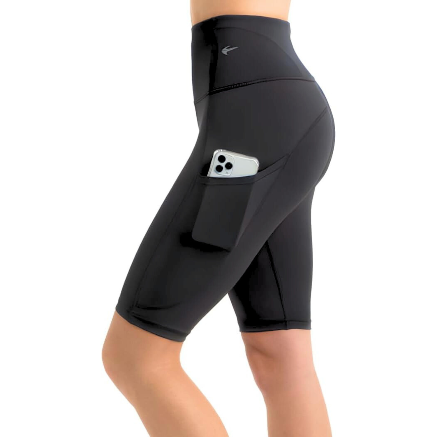 Women's Biker Shorts - 10" Black