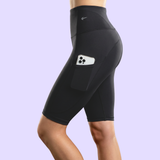 Women's Biker Shorts - 10" Black