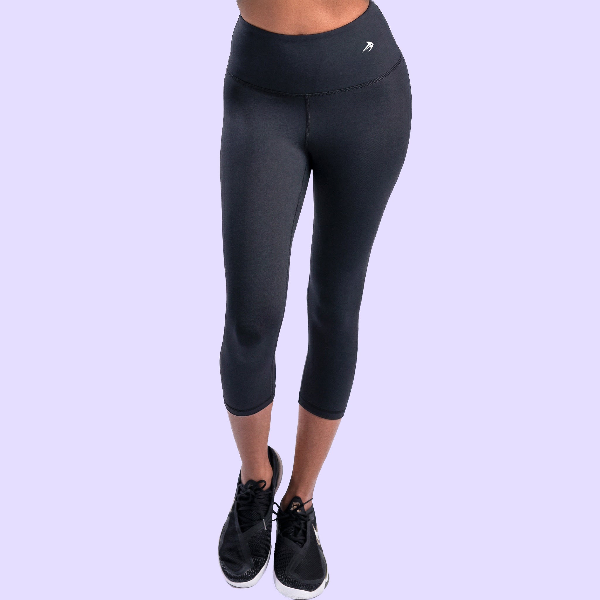 Women's Compression Capris Super High Waist - Black