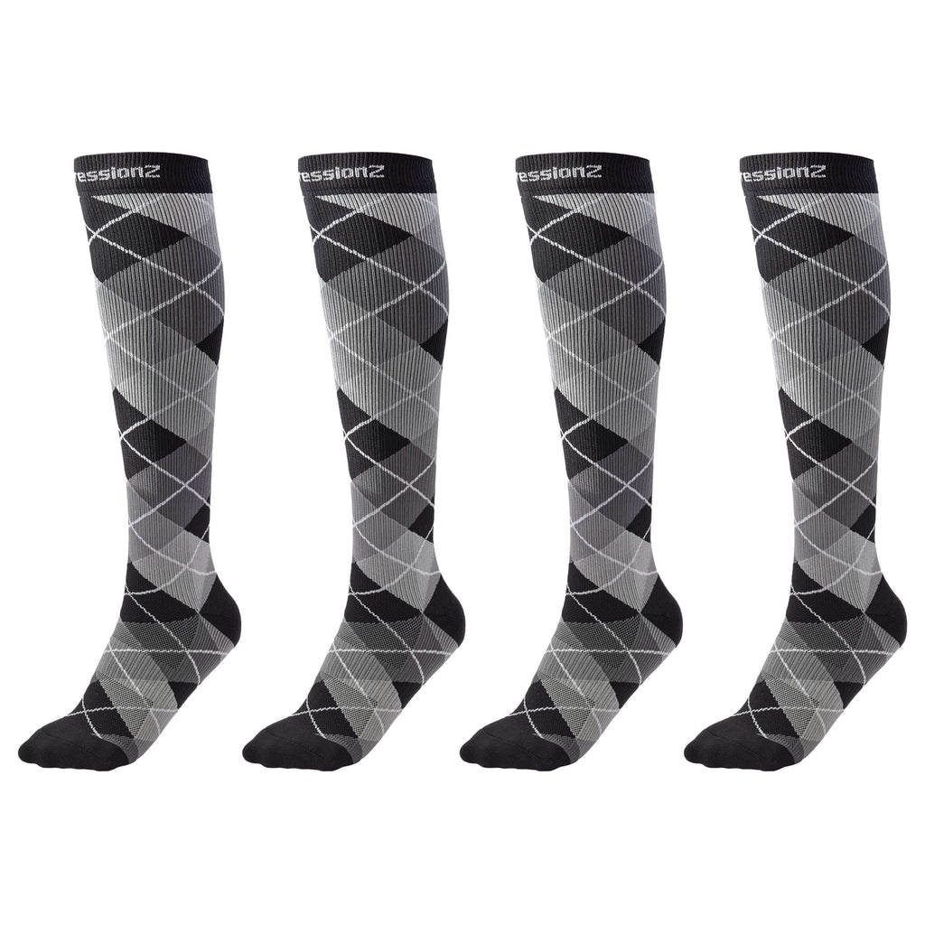 CompressionZ Compression Socks For Men & Women - 30 40 mmHG Graduated Medical Compression Wide Calf - Travel, Edema - Swelling in Feet & Legs