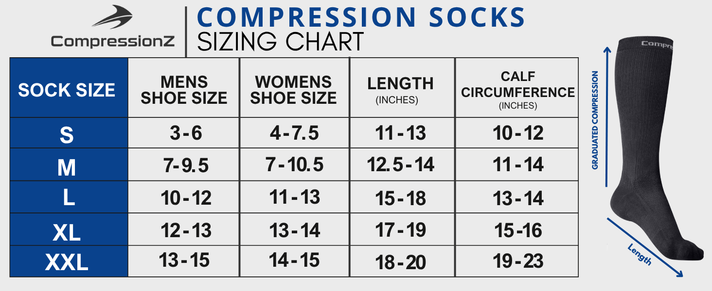 Presadee Compression Calf Sleeve With Zipper - 20-30 MmHg Firm Support For Swelling & Fatigue (Sizes S/M To 5XL)