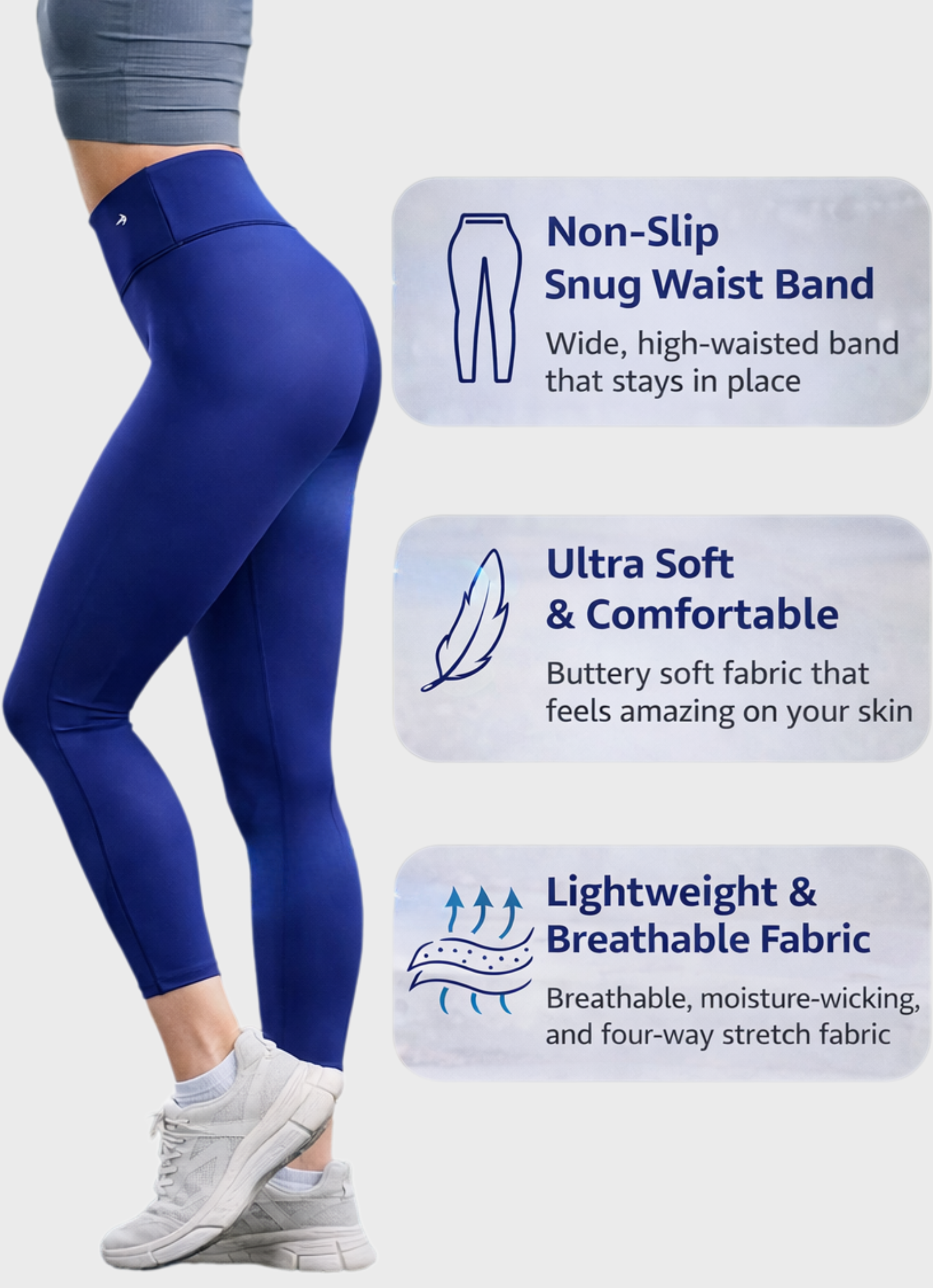 Women's Compression 7/8 Leggings - Indigo