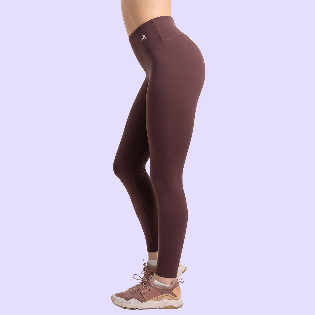 Women's Compression Leggings - Brown
