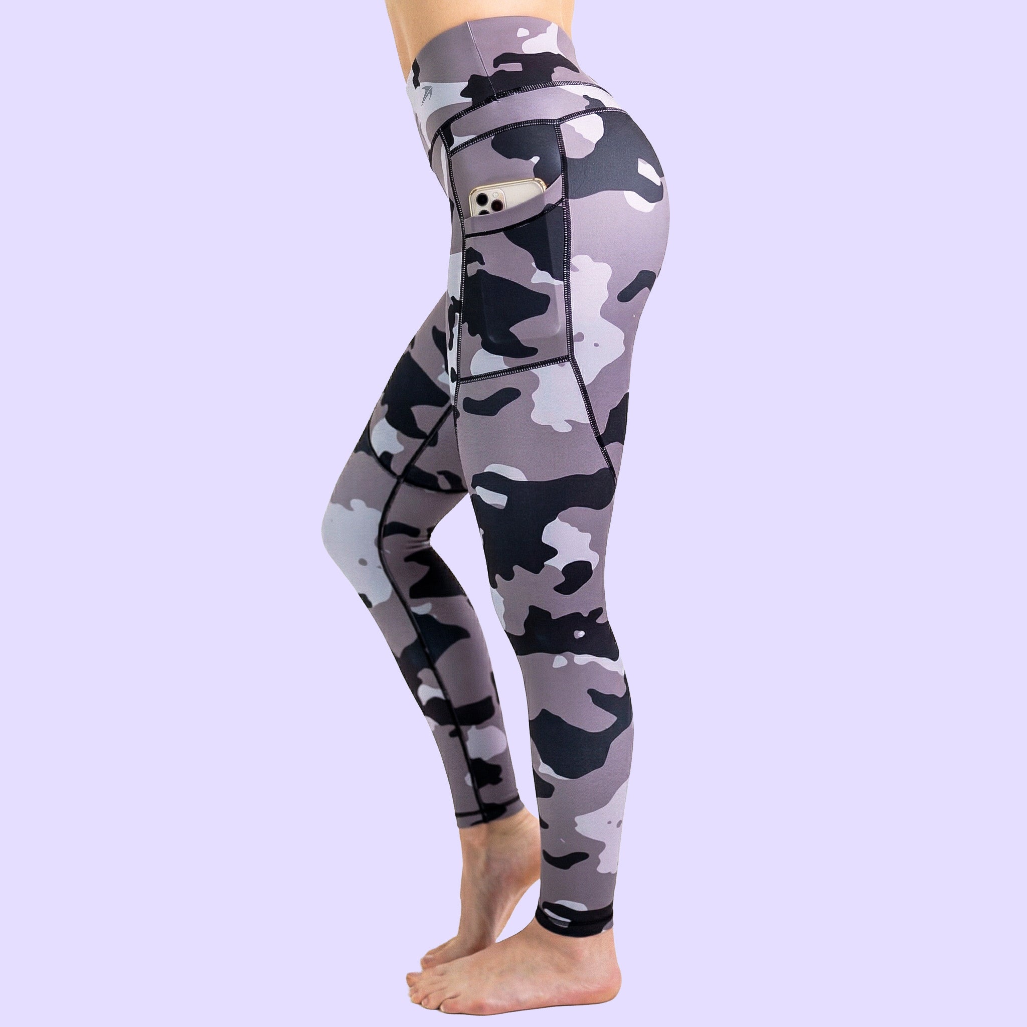 Women's Compression Leggings W/ Pockets - Camo