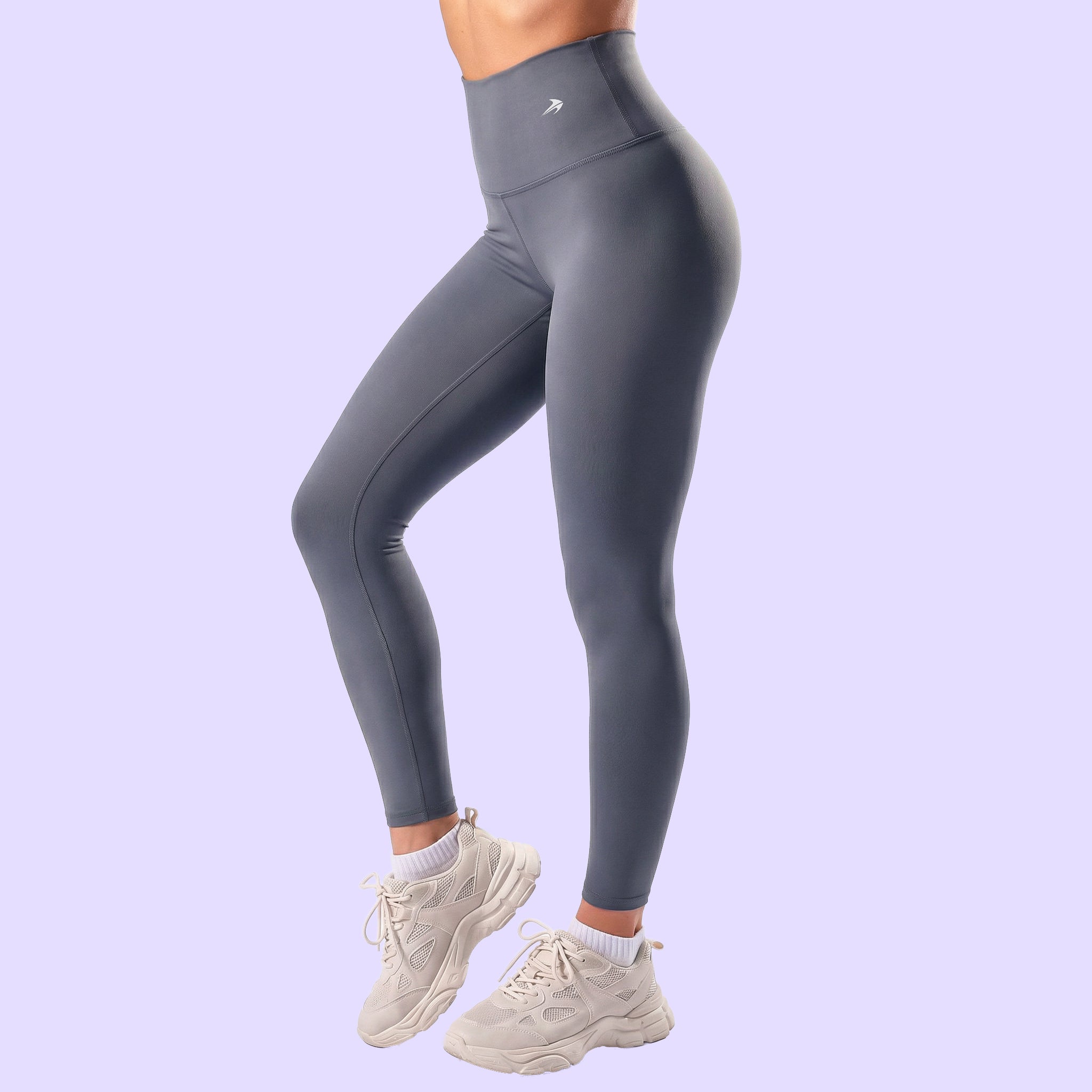 Women's Compression Leggings Super High Waist - Carbon Gray