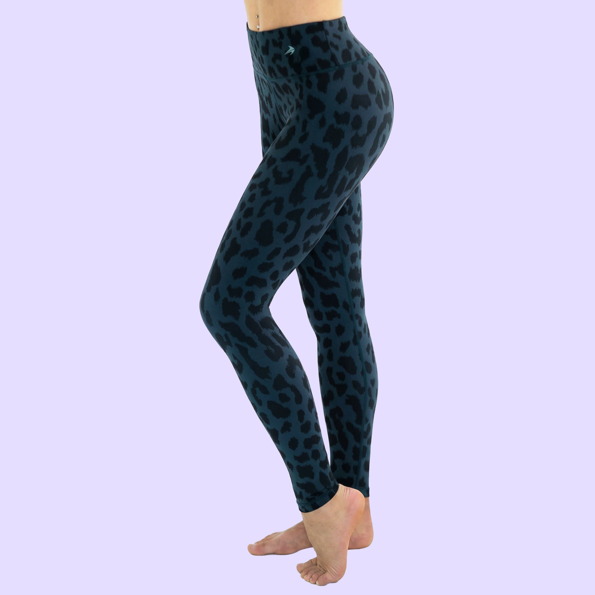 Women's Compression Leggings Super High Waist - Leopard Black