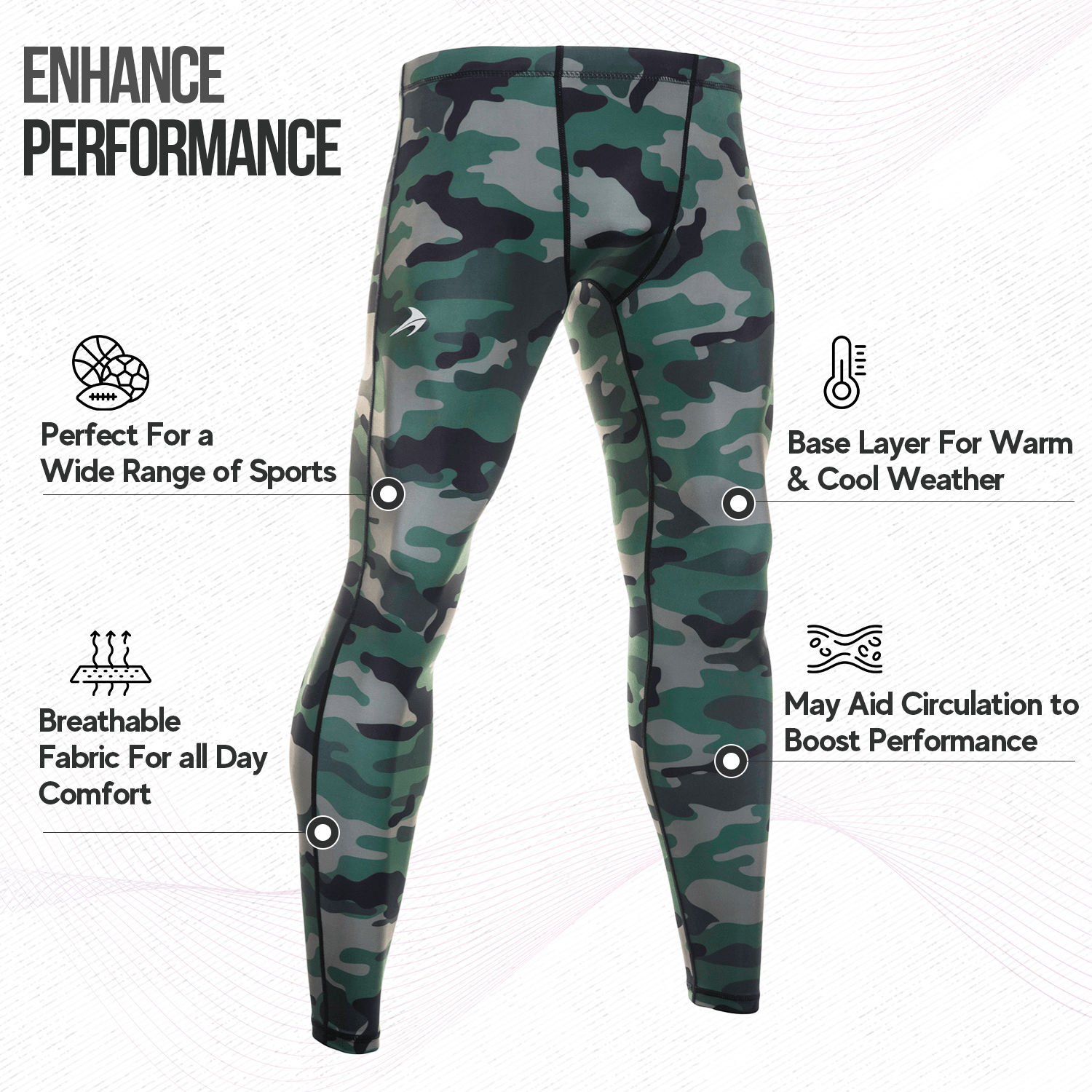 Compression Pants Men for Workout, Sports, High-Performance Support, Optimal Base Layer, Breathable Fabric, Athlete Approved, Superior Quality