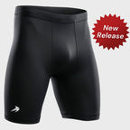 Men's 8" Compression Tech Elite Shorts - Black