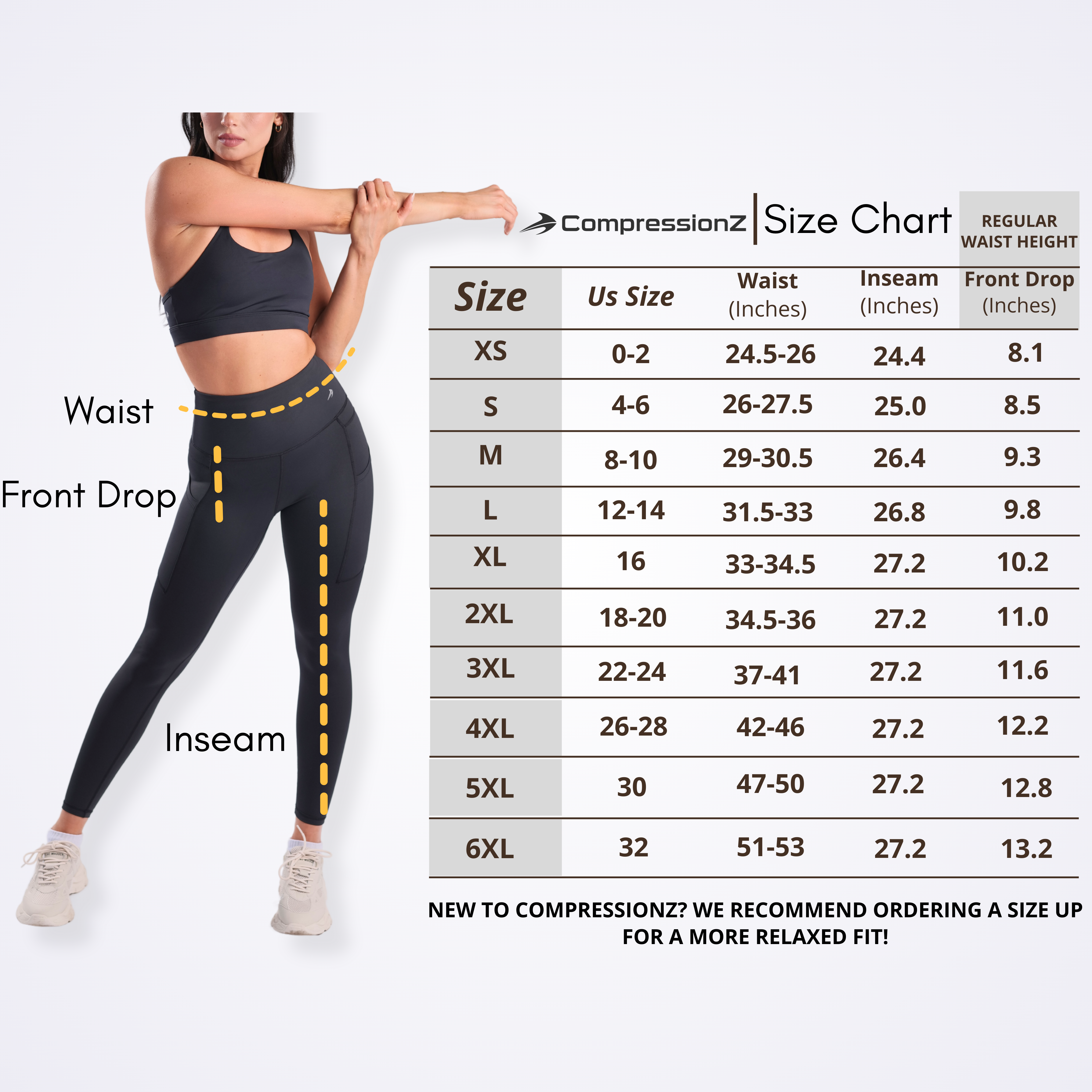 Women's Compression Leggings - Black