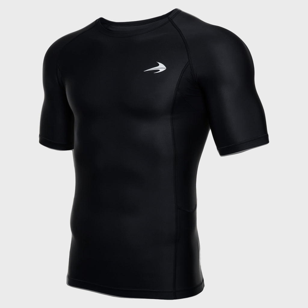 Men's Compression Short Sleeve Shirt - Black