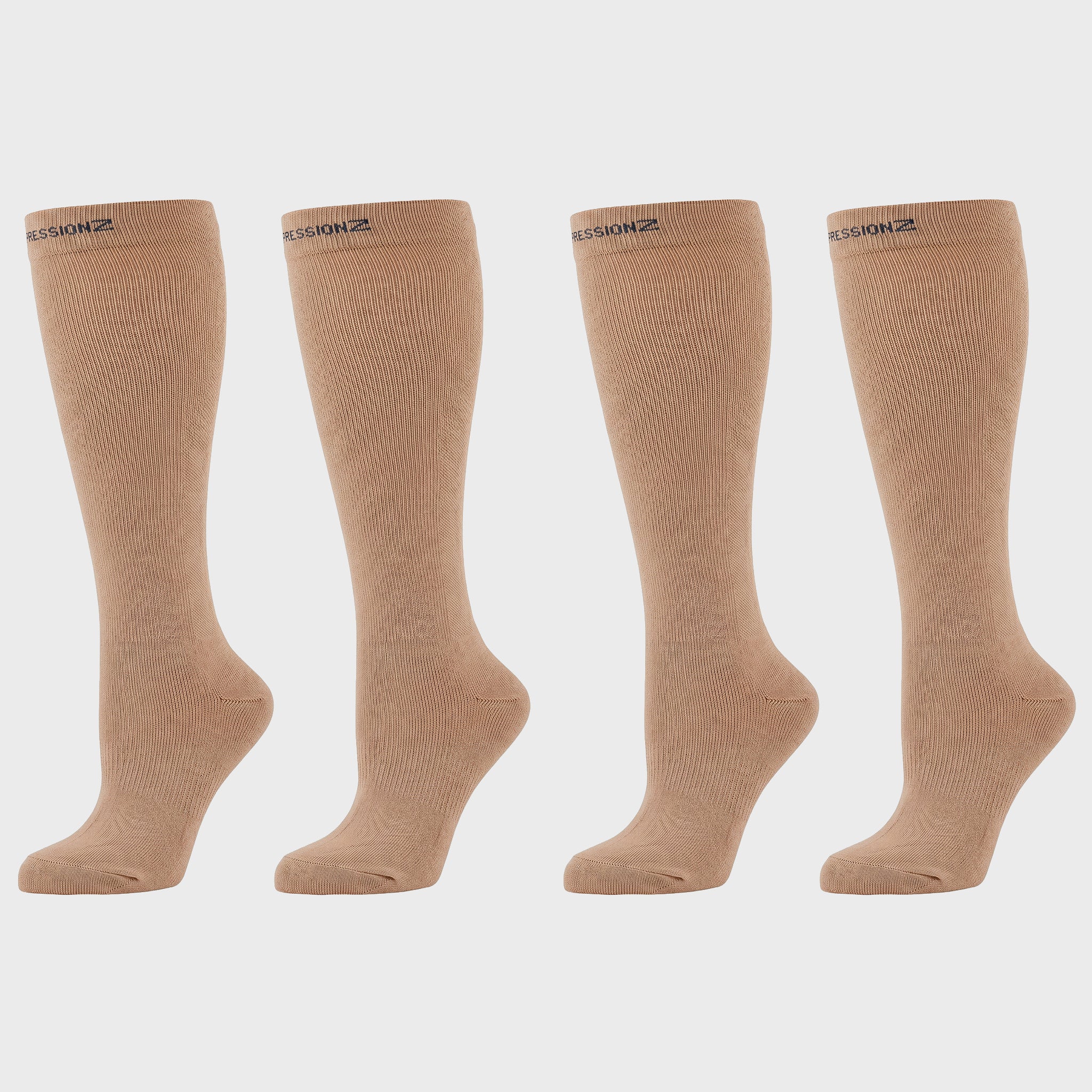 Compression Socks (30-40 mmHg) - Nude 2 Pack