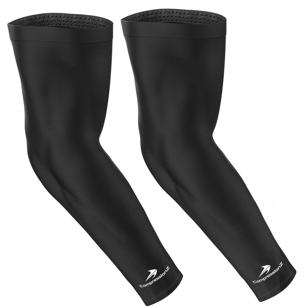 CompressionZ Compression Arm Sleeves, 50+ UV Sun Protection, Pain Relief and Muscle Support, Athletic Sport Compression, Breathable and Lightweight Design