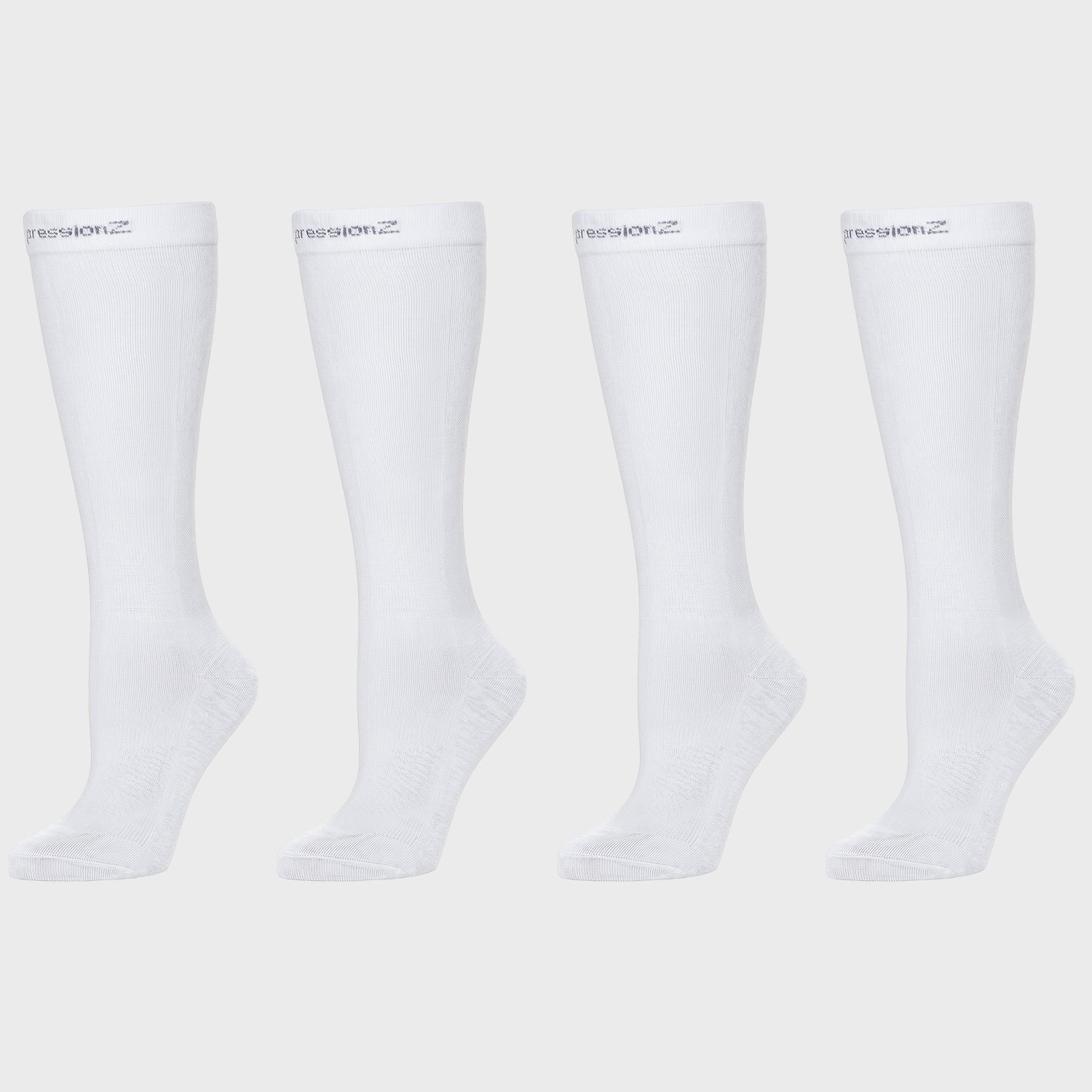 Compression Socks (30-40 mmHg) - White 2 Pack
