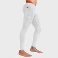 Men's Compression Pants W/ Pockets - White
