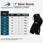 Women's Biker Shorts W/ Pockets - 7" Black