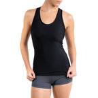 CompressionZ Women's Compression Tank Top Shapewear Racerback, FLAT LOCK SEAMS STITCHING, 4-WAY STRETCH TECHNOLOGY, SUPPORTIVE FIT, HIGH PERFORMANCE FABRIC